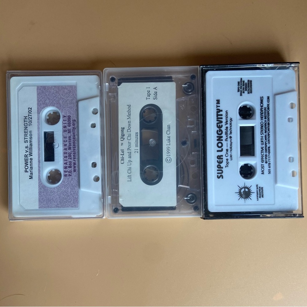Vintage Self Help Cassette Tapes Set of Three